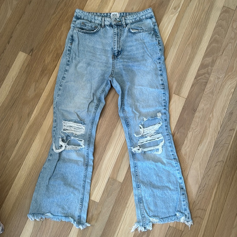 BDG wide leg jeans with rips